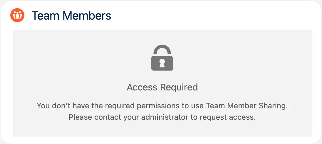 No Access error